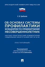 Научно-практический комментарий к Федеральному закону «Об основах системы профилактики безнадзорности и правонарушений несовершеннолетних» (постатейный)